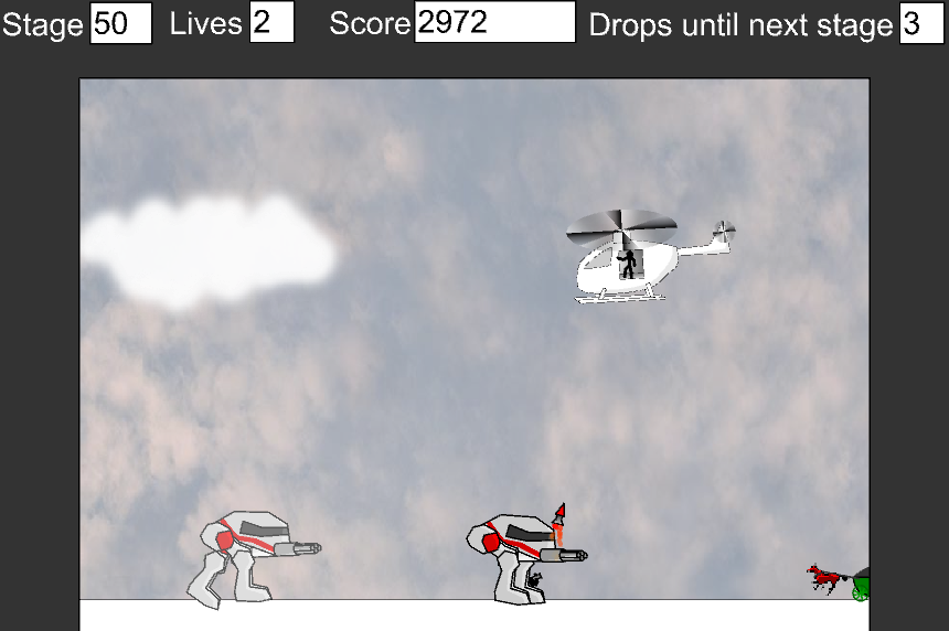 Screenshot of HuntCopter, demonstrating that proper UI design was a skill I&rsquo;d develop later.